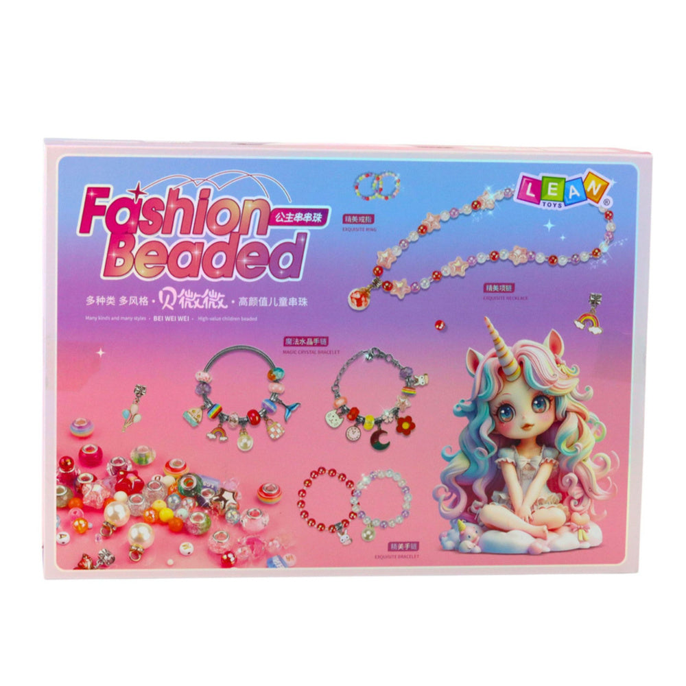 Kreativní sada na výrobu náramků a šperků – DIY set s korálky a přívěsky