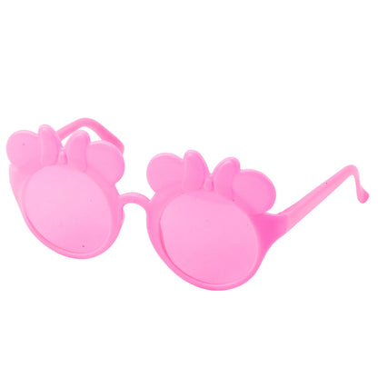 Dětský kosmetický set s čelenkou, brýlemi a gumičkami – růžový