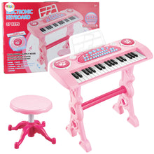 Elektronické piano pro děti s mikrofonem 37 kláves – Růžové
