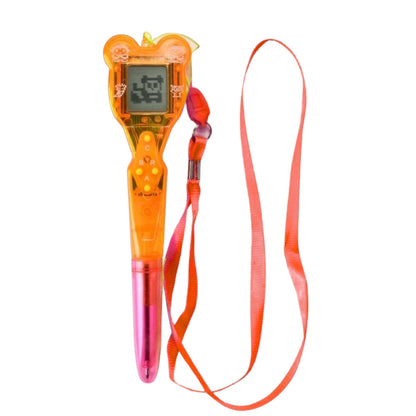 Elektronická hra v peru 168 v 1 s šňůrkou – růžová a oranžová