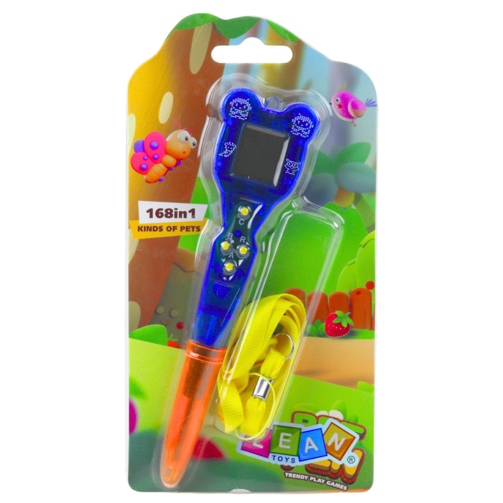 Elektronická hra s propiskou 168 v 1 – oranžová a modrá