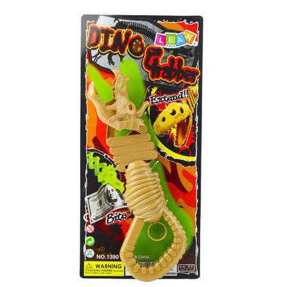 Dinosauří chapadlo s kousající kostrou – hnědé