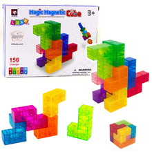 Magnetické kostky Magic Cube s 156 úkoly, 9 dílů