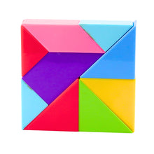 Magnetické Tangram kostky – barevná skládačka, 9 dílů