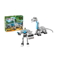 Stavebnice Dinosaurus a Robot 2v1 s 50–70 kostkami