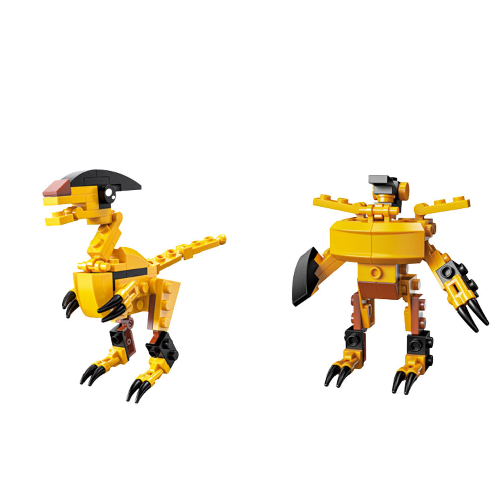 Stavebnice dinosaurus a robot 2v1 s 57–70 díly
