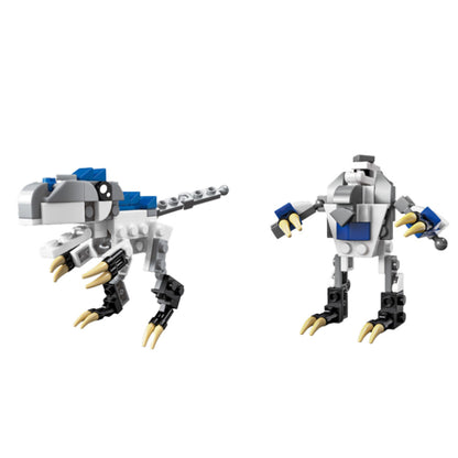Stavebnice dinosaurus a robot 2v1 s 57–70 díly