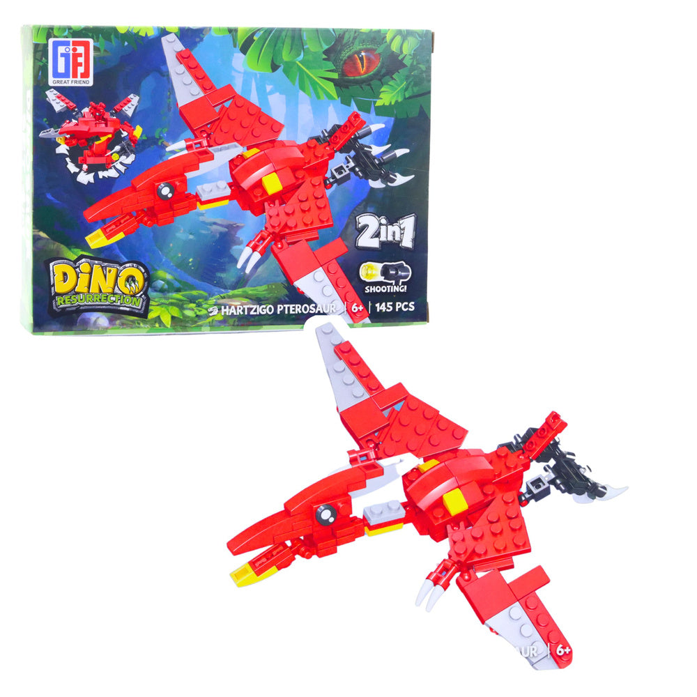 Stavebnice dinosaurus a robot 2v1 s 145–161 díly