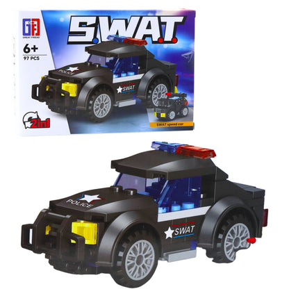 Stavební kostky Vozidla SWAT 8v1 s 92–117 díly
