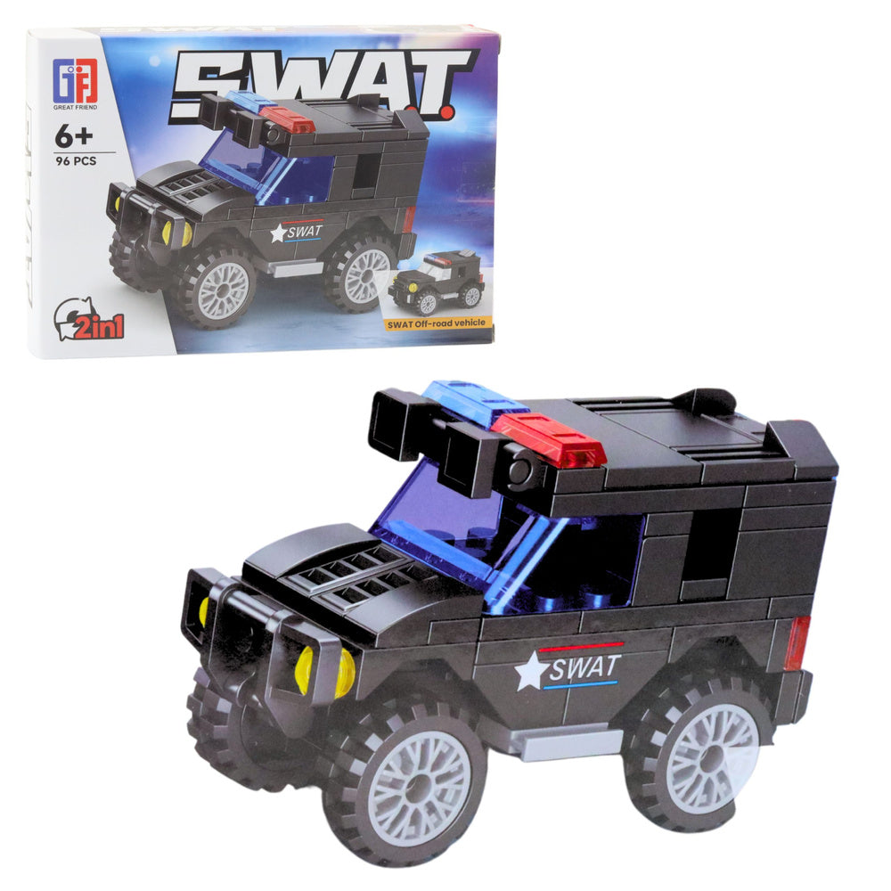 Stavební kostky Vozidla SWAT 8v1 s 92–117 díly