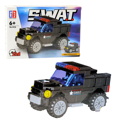 Stavební kostky Vozidla SWAT 8v1 s 92–117 díly