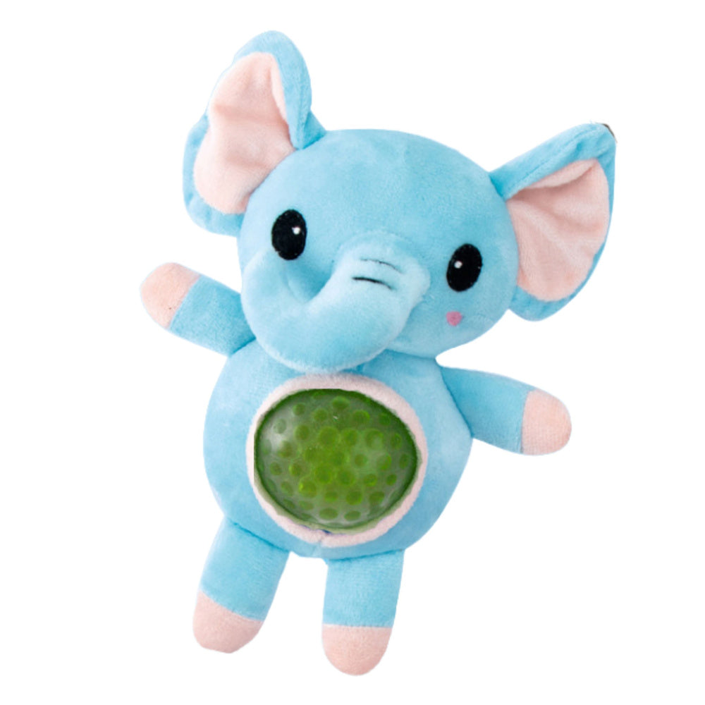 Plyšák s bříškem plným vodních kuliček 17 cm