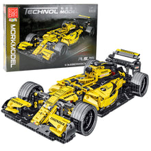 Stavebnice závodní auto R.S.18 s 1093 díly – žlutá