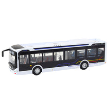 Kovový městský autobus se zvukem a světly 1:42 – bílý