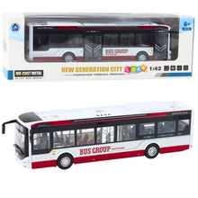 Kovový městský autobus se zvukem a světly 1:42