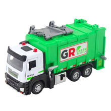 Popelářské auto s motorem, světly a zvuky – zelené