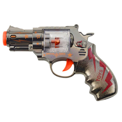 Dětská pistole revolver se světlem a zvukem – pohyblivé kuličky