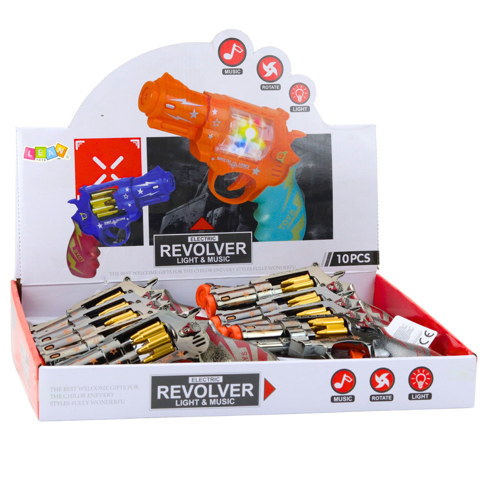 Revolver se světlem a zvukem – rotující zásobník s náboji
