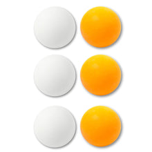 Míčky na stolní tenis 6 ks – bílé a oranžové