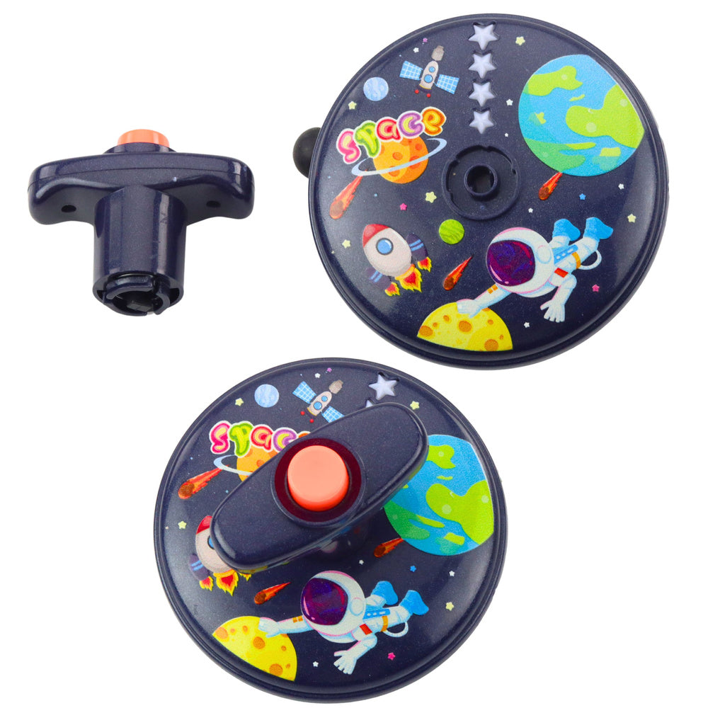 Svítící vesmírný disk UFO s hudbou pro děti – Space