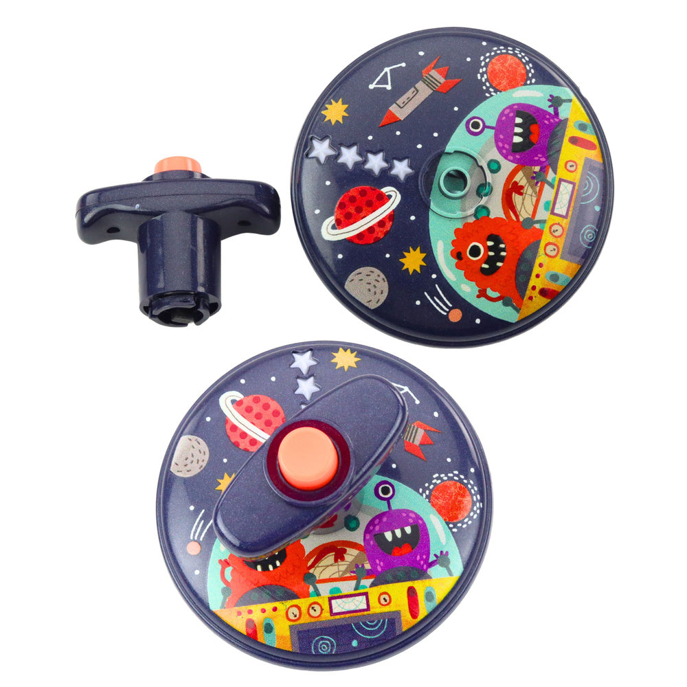 Svítící vesmírný disk UFO s hudbou pro děti – Space
