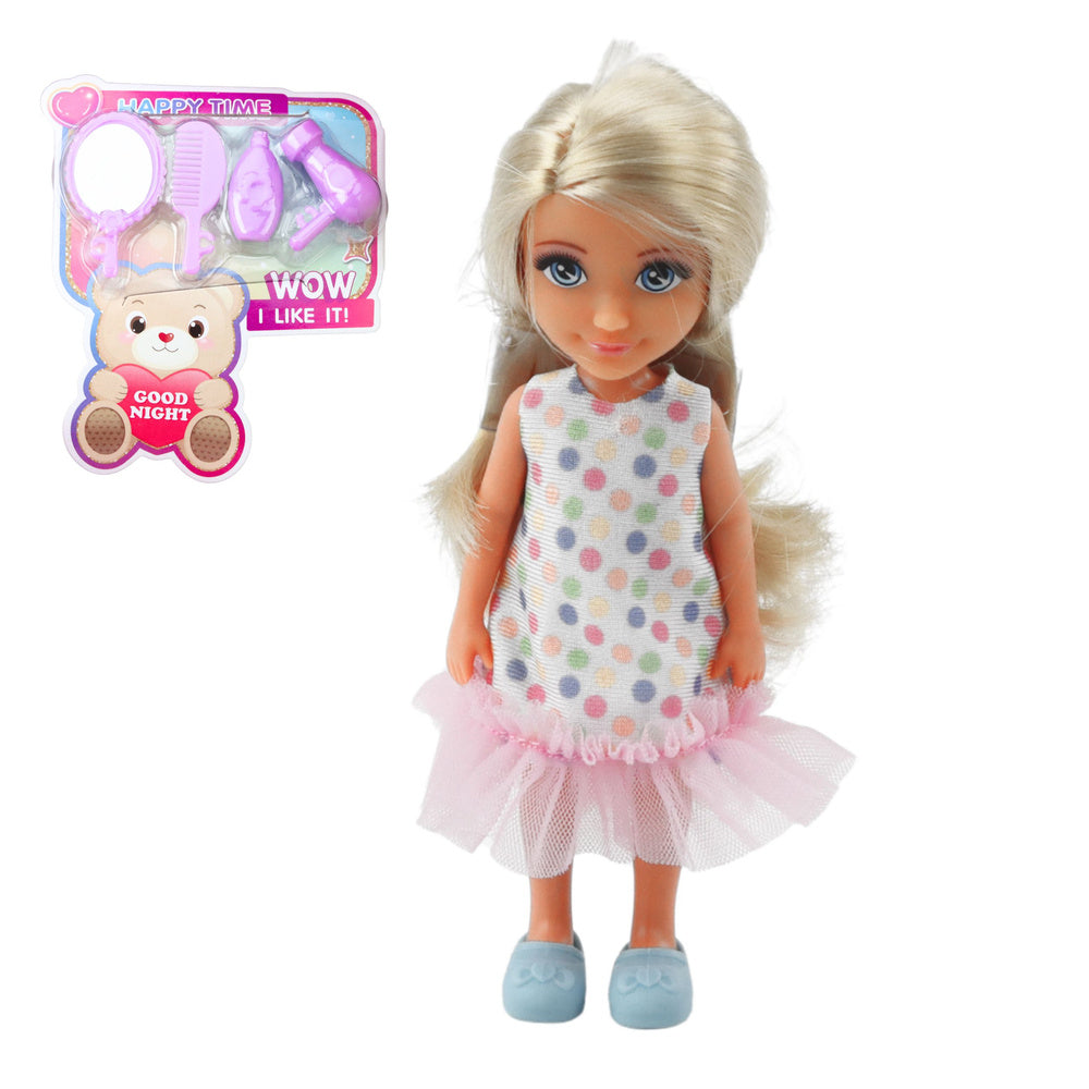 Panenka Anlily s postýlkou a toaletním stolkem – 13 cm