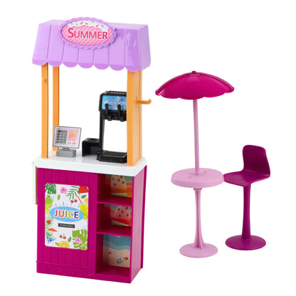 Panenka Anlily s bazénem, palmou a doplňky – 30 cm