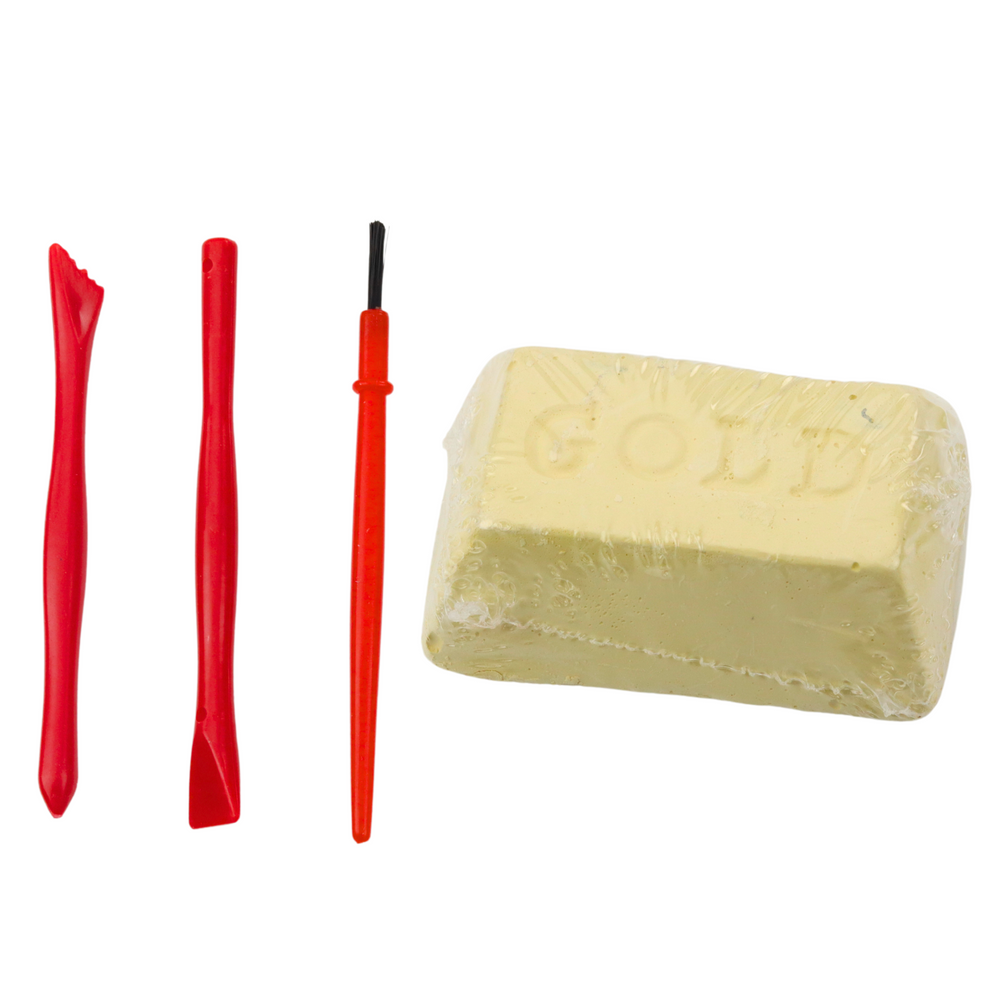 Kreativní sada Vykopávka zlatého pokladu – překvapení v sádře