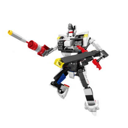 Stavebnice 2v1 závodní auto a robot – 341 dílků