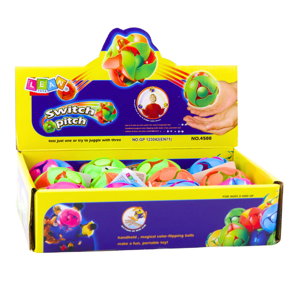 Skládací míček měnící barvu 6 cm – pro žonglování a házení