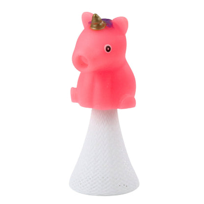 Skákající jednorožec na pružině – 10 cm, barevný mix