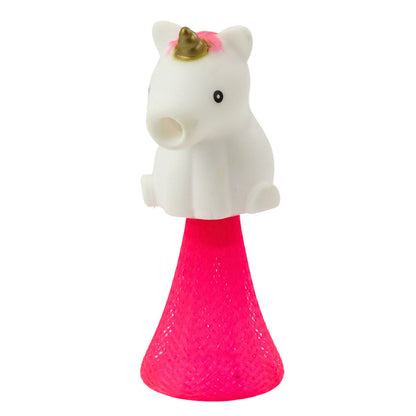 Skákající jednorožec na pružině – 10 cm, barevný mix