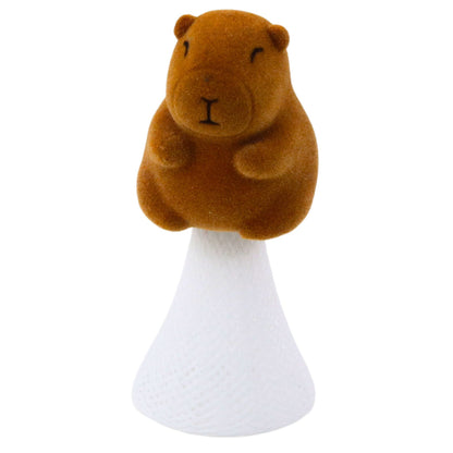 Skákající kapybara Pop Up – béžovo-hnědá, 10 cm
