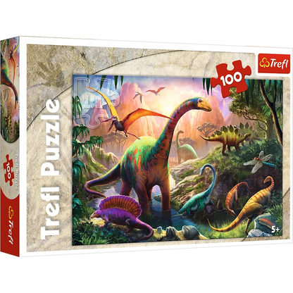 Puzzle Svět dinosaurů 100 dílků pro děti od 5 let – Trefl