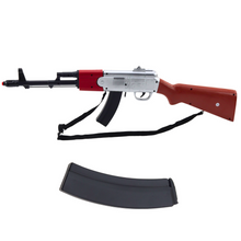 Dětská puška se zvuky a ramenním popruhem 65 cm – hnědá