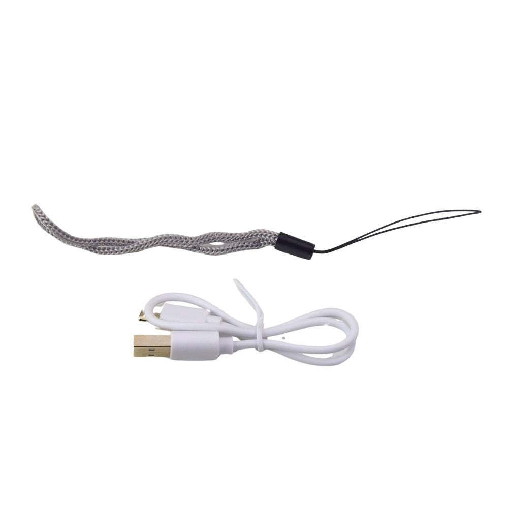 LED svítilna s nastavitelným zoomem a USB nabíjením – černá