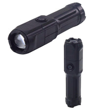 LED svítilna s nastavitelným zoomem a USB nabíjením – černá
