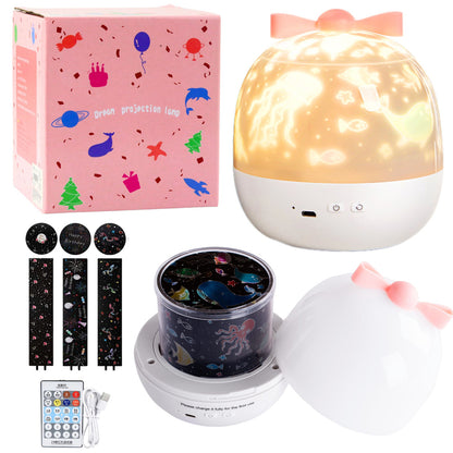 Dětský projektor hvězd s 6 výměnnými projekcemi – noční lampička