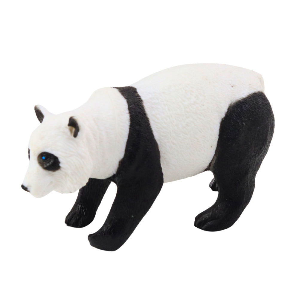 Figurky divokých zvířat safari – panda, žirafa, lev, hroch