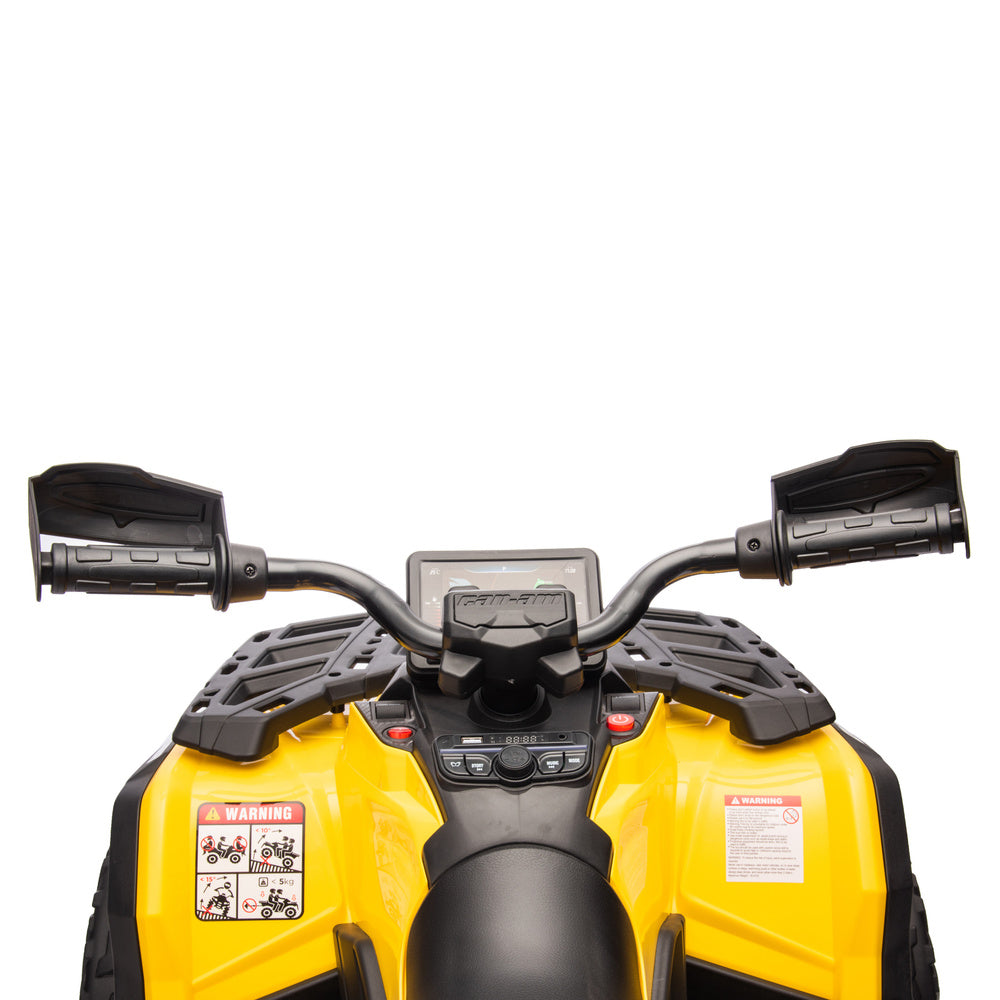 Elektrická čtyřkolka Can Am Outlander 4x4 – žlutá
