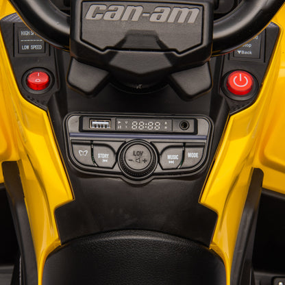 Elektrická čtyřkolka Can Am Outlander 4x4 – žlutá