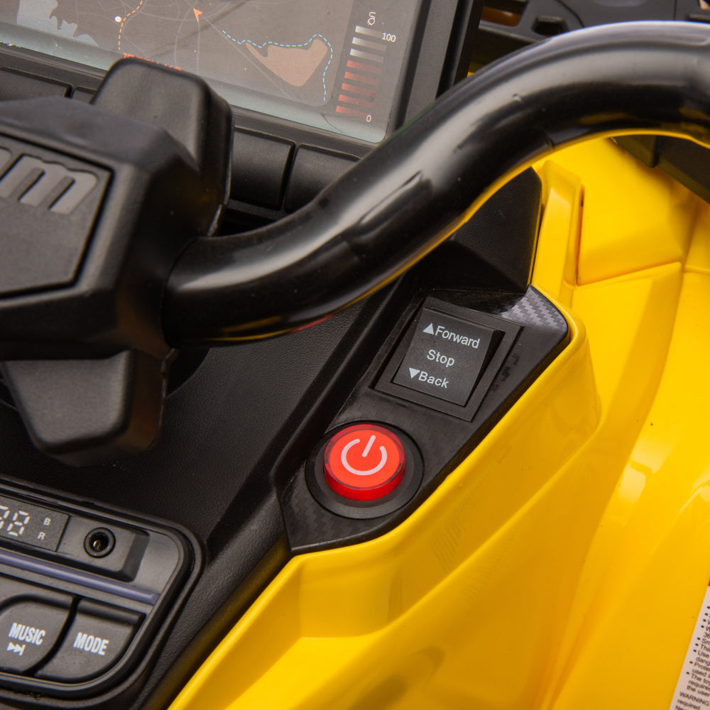 Elektrická čtyřkolka Can Am Outlander 4x4 – žlutá