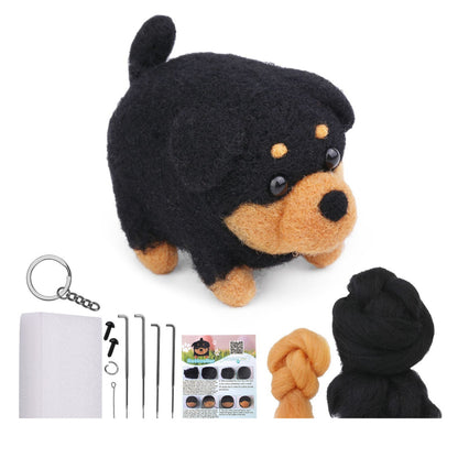 Kreativní sada na plstění – Vytvořte si psa nebo kočku