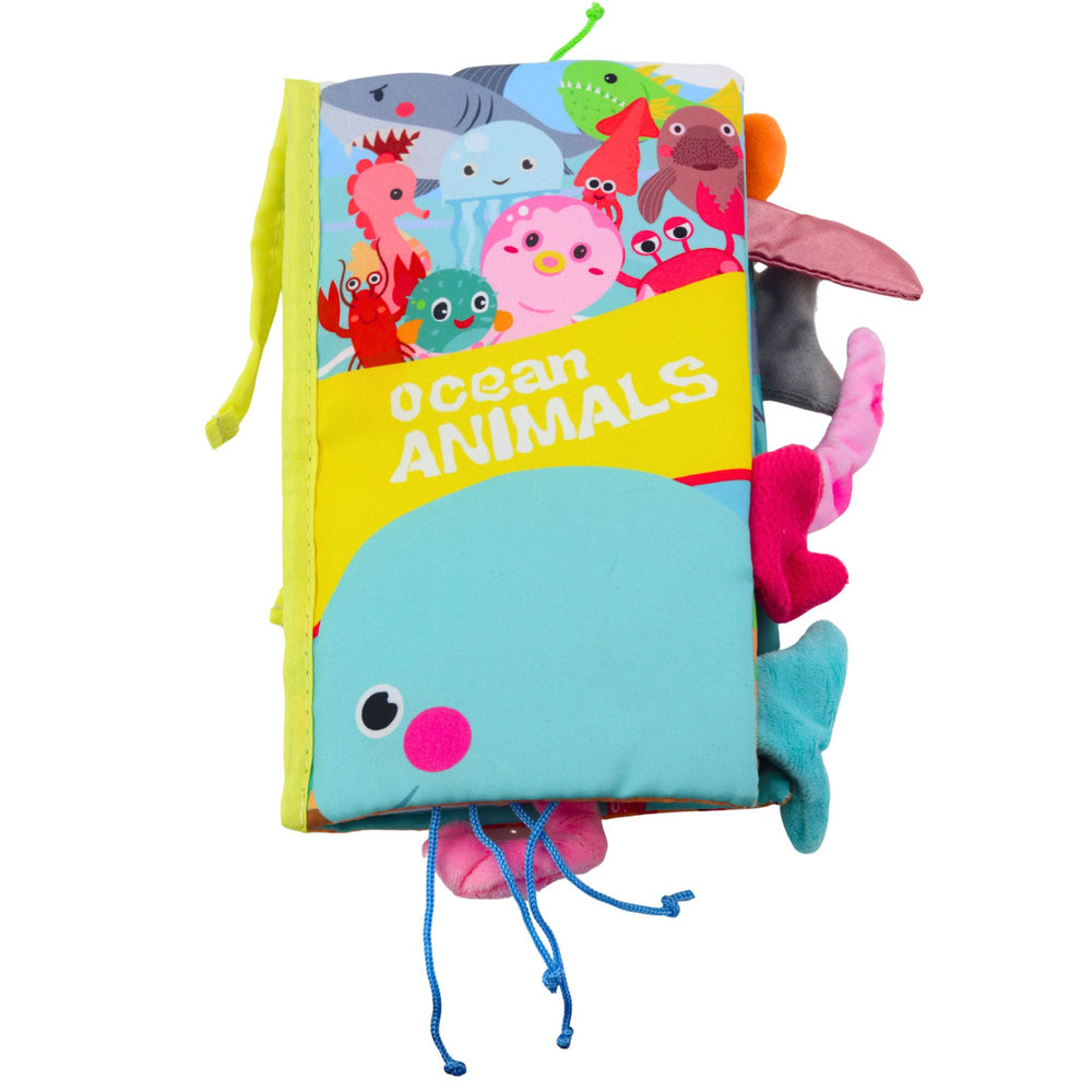 Měkká senzorická knížka Mořská zvířátka s šustítkem