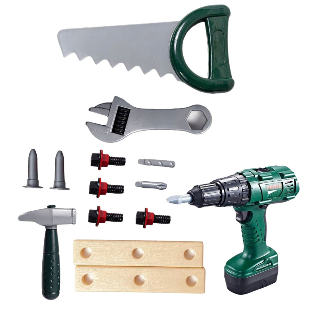 Dětská dílna v kufříku s aku vrtačkou – 14 dílů