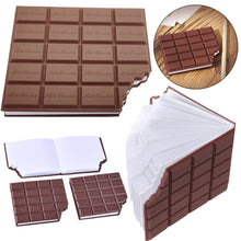 Vonný zápisník ve tvaru čokolády – bez linek, hnědý