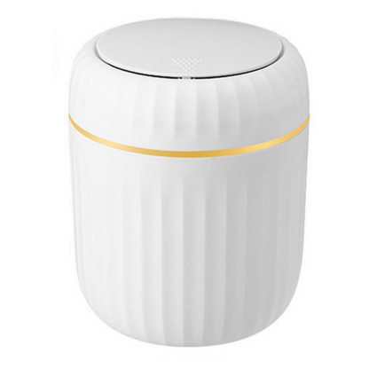 Mini odpadkový koš s víkem – bílý, elegantní design