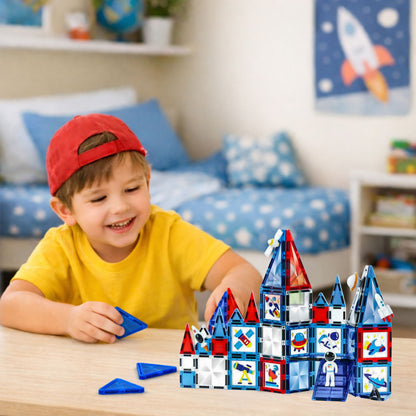 Magnetická stavebnice Vesmír s 58 díly – Space Windows