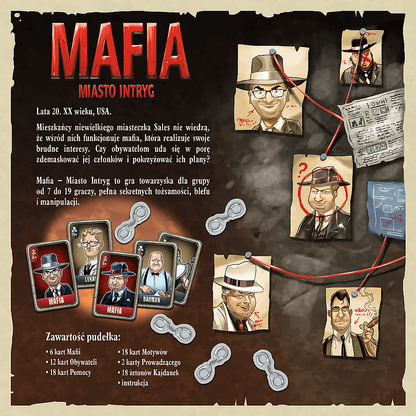Mafia Město intrik – společenská hra pro 3–6 hráčů – Trefl