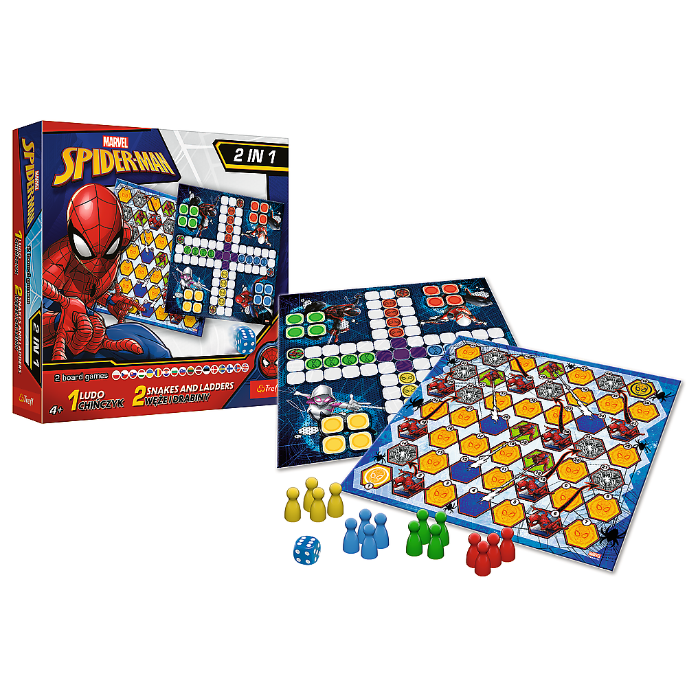 Game 2in1 Chinese Man / Snakes and Ladders - Spider-Man Trefl 02419